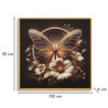 Stampa Con Led Su Tela Laccata Con Cornice Butterfly cm 50x4x50