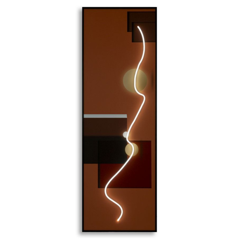 Stampa Con Led Su Tela Abstract cm 150x3,5x50