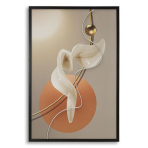 Stampa Con Led Su Tela Abstract -a- cm 80x4x120
