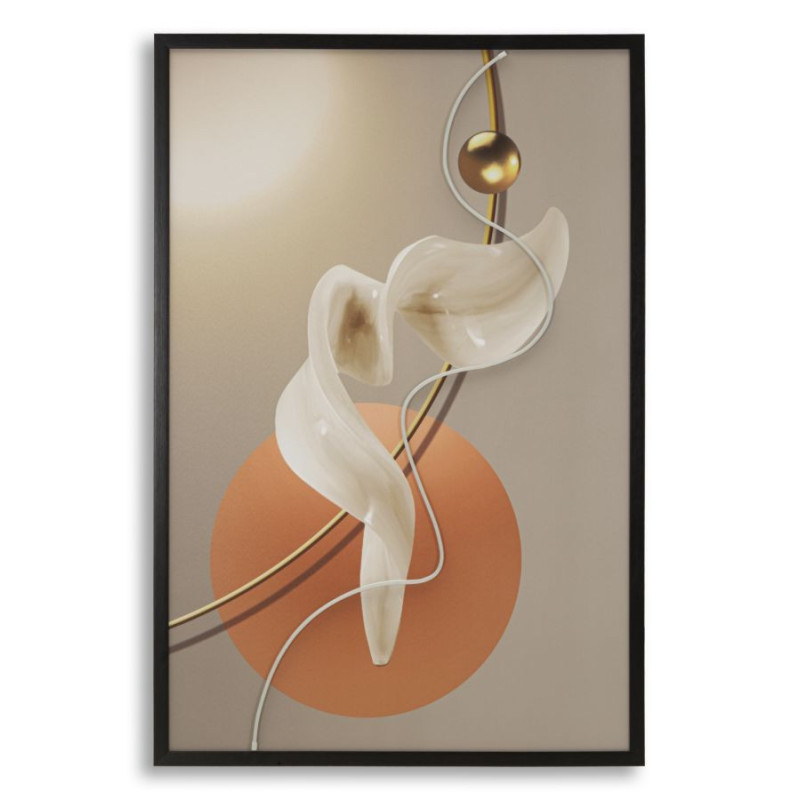 Stampa Con Led Su Tela Abstract -a- cm 80x4x120