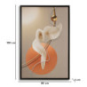 Stampa Con Led Su Tela Abstract -a- cm 80x4x120