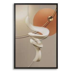Stampa Con Led Su Tela Abstract -b- cm 80x4x120