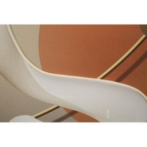 Zoom Stampa Con Led Su Tela Abstract -b- cm 80x4x120