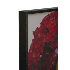 Zoom Stampa Con Led Su Tela Afro cm 60x3,5x90 (applicazione 3d Acrilico)