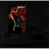 Stampa Con Led Su Tela Butterflies cm 60x3,5x90 (applicazione 3d Acrilico)