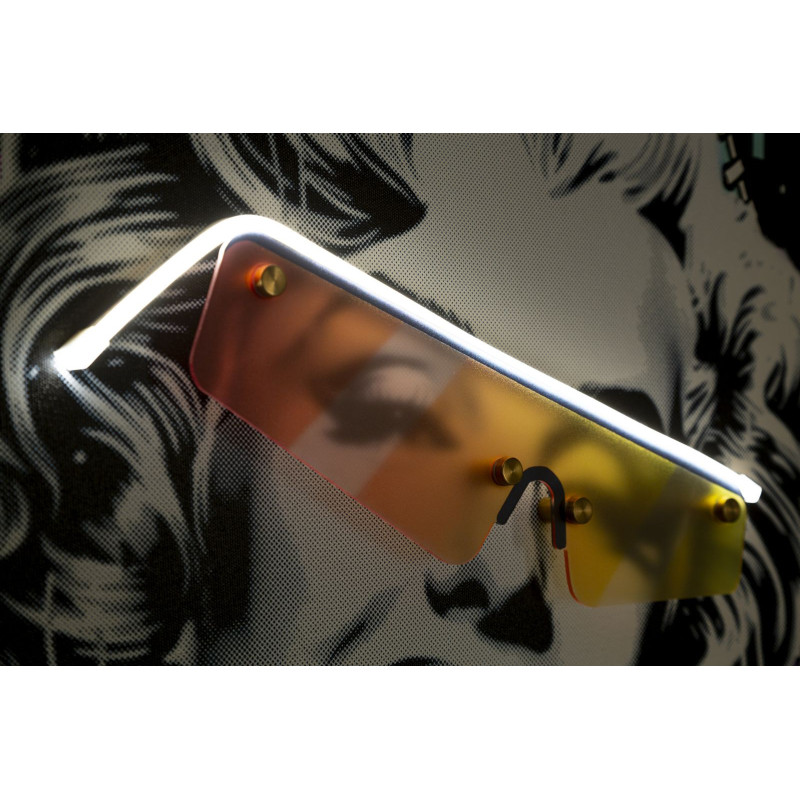 Stampa Con Led Su Tela Marilin cm 60x3,5x90 (applicazione 3d Acrilico)