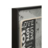 Stampa Con Led Su Tela Love cm 60x3,5x90 (applicazione 3d Acrilico)