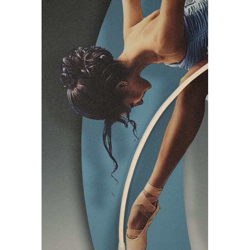 Stampa Con Led Su Tela Dancer cm 60x3,5x90 (applicazione 3d Acrilico)