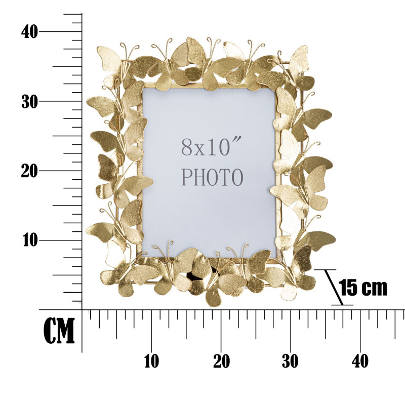 Cornice Butterfly Glam cm 35x15x38 (misura Interna cm 20x25)