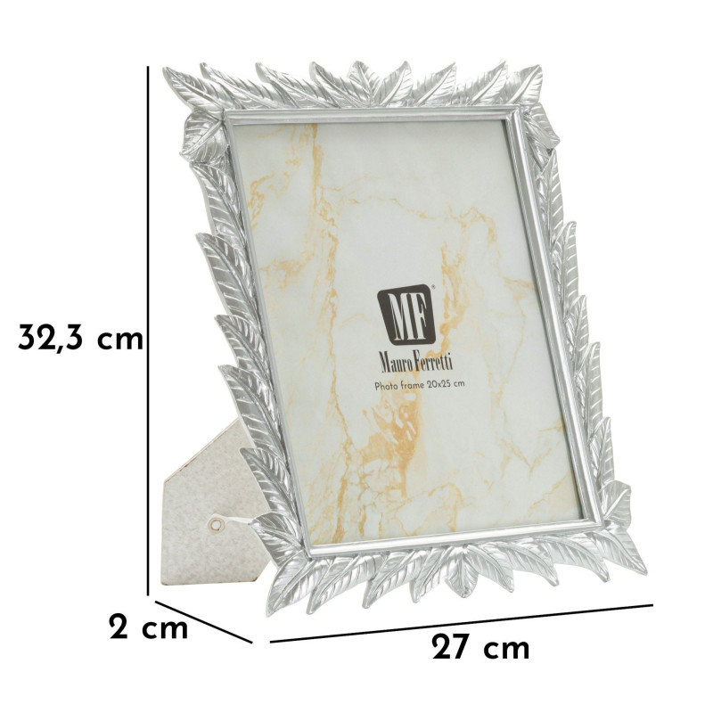 Cornice Leavy Silver cm 27x2x32,3 (misura Interna cm 20x25)