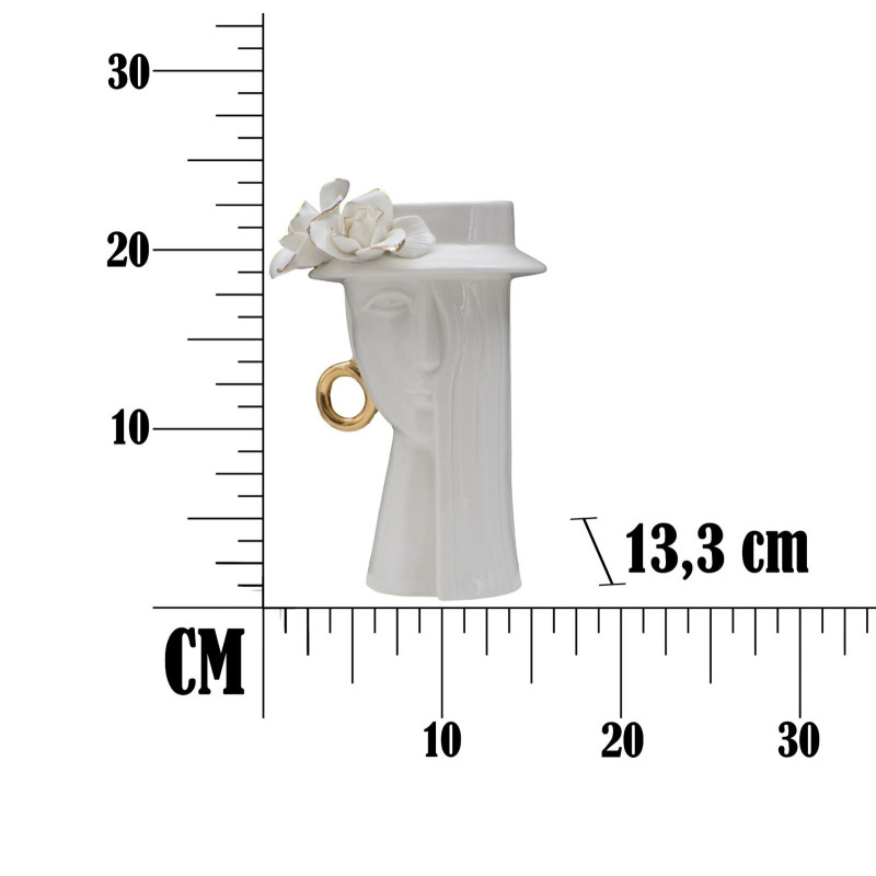 Vaso Woman Elegant Porcellana cm 15x13,3x23,5