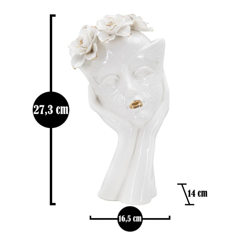 Vaso Woman Mask cm 16,5x14x27,3