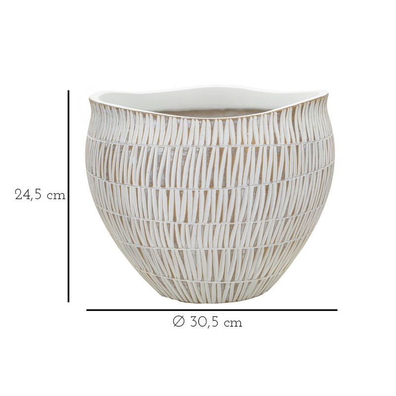 Cachepot Resina Stiky cm ø 30,5x24,5