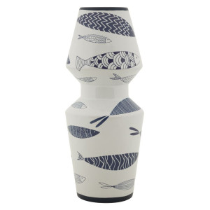Vaso Ceramica Amica Fish Double cm ø 14x34