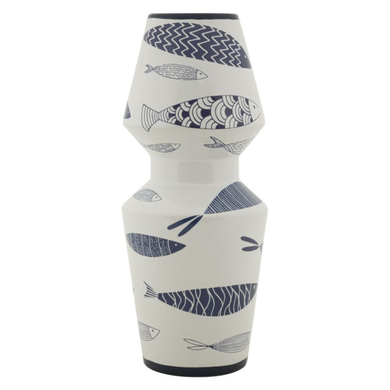 Vaso Ceramica Amica Fish Double cm ø 14x34