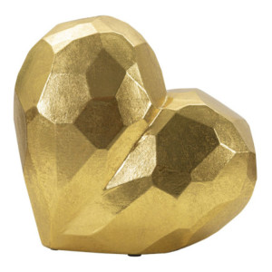 Vaso Heart Gold cm 19x9x18