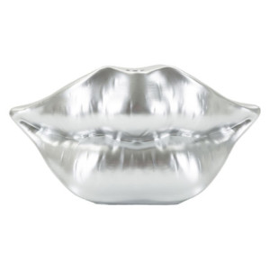 Vaso Mouth Lip Silver cm 23x8x12