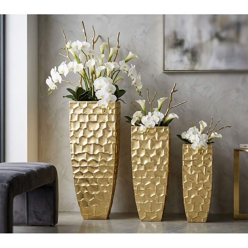 Porta Vasi Glody Tris cm 38x38x94-30,5x30,5x76-23x23x63