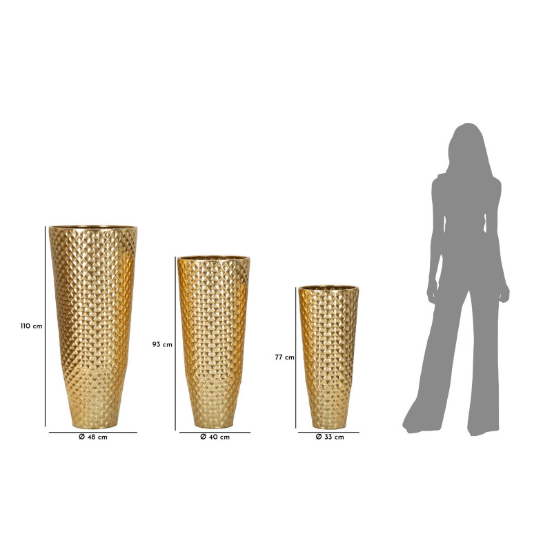 Porta Vasi Glotty Tris cm ø 48x110-40x93-33x77