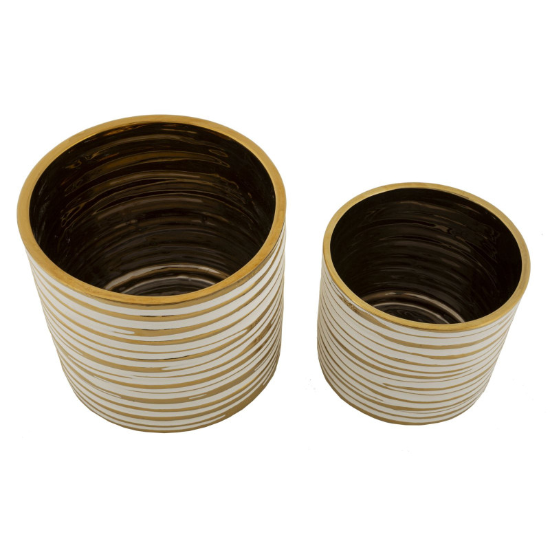 Porta Vasi Coppia Blom cm ø 23x22-18x17,5