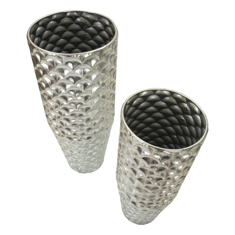 Porta Vasi Coppia Silvy cm ø 37x92x-32x75