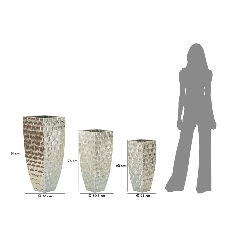Porta Vasi Tris Argy cm ø 38,1x90,8-30,5x75,6-24,8x62,2