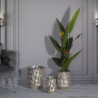 Porta Vasi Silver Set 3 Pz cm ø 35x38,5-27,5x33-18,5x26,5