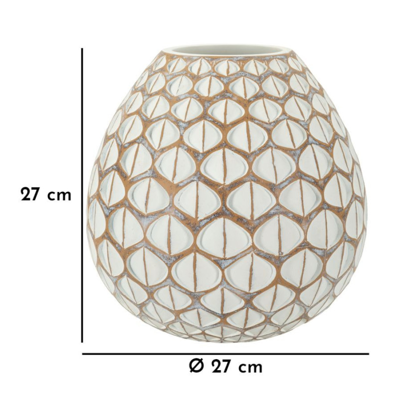 Vaso Resina Tibet cm ø 27x27