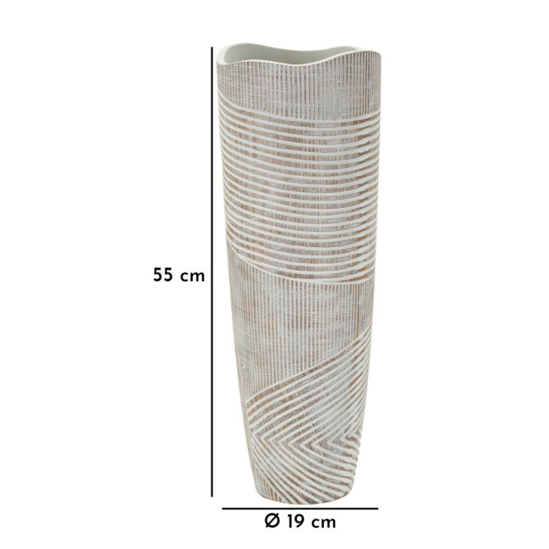 Vaso Resina Woody cm ø 19x55