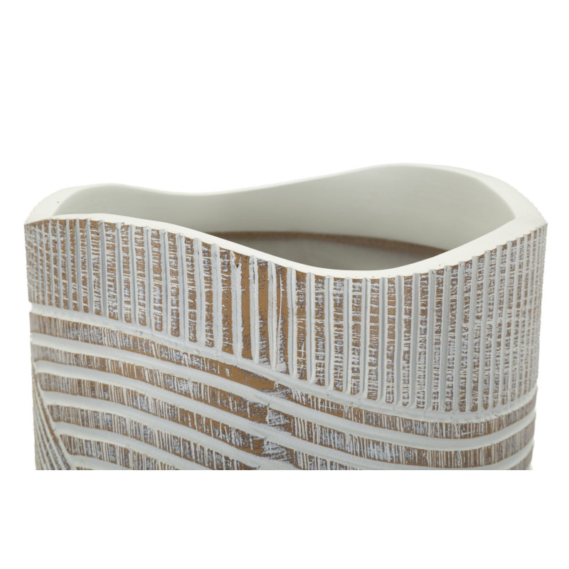 Vaso Resina Woody cm ø 18x45