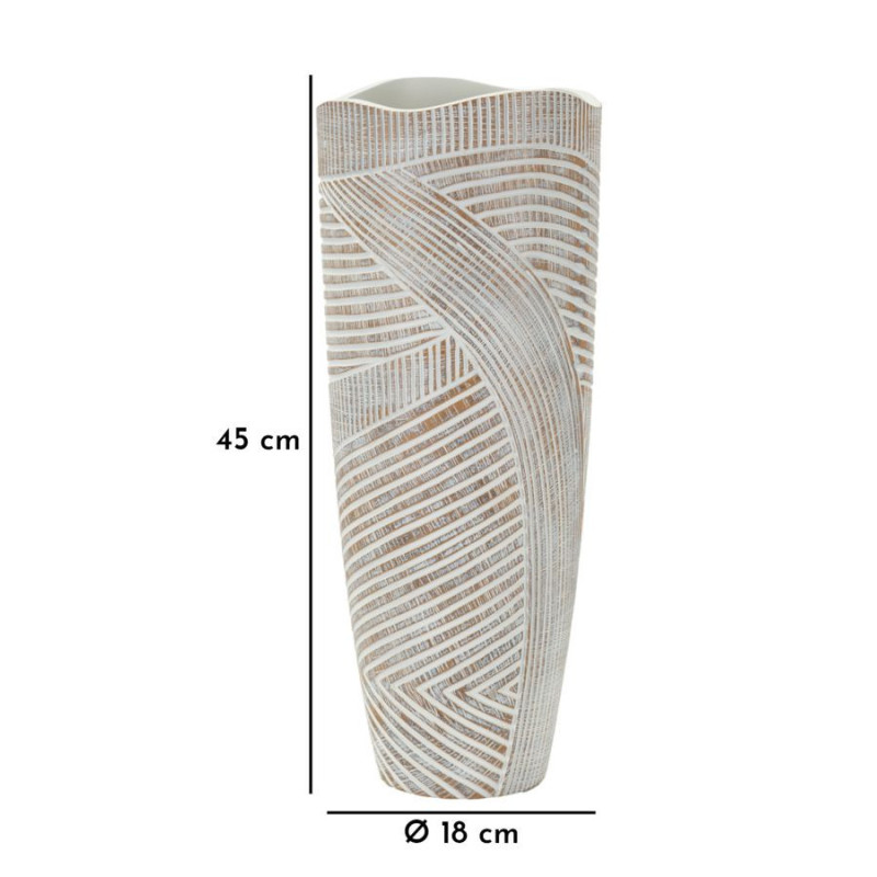 Vaso Resina Woody cm ø 18x45