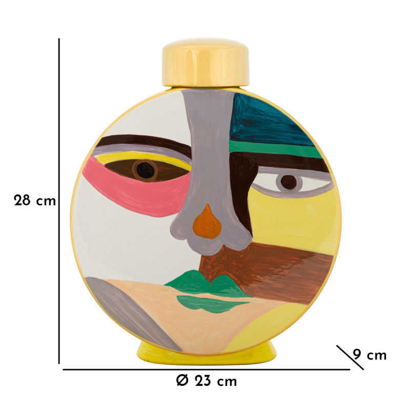 Vaso Piccassy Color Round cm 23x9x28