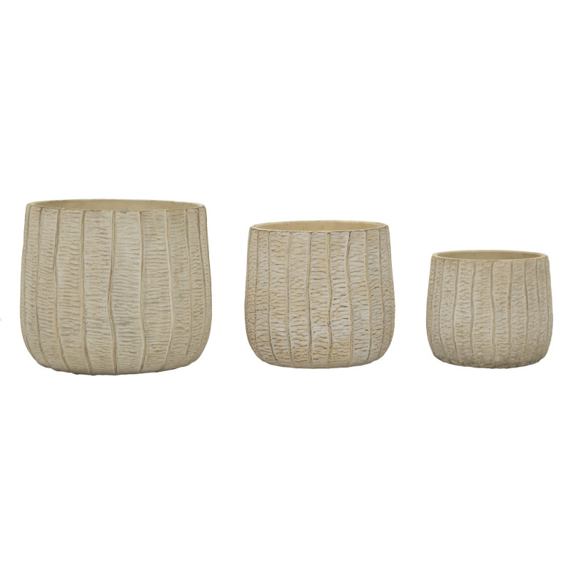 Cachepot Flake Set 3 Pz cm 30,5x27-25x22,2-19,5x18
