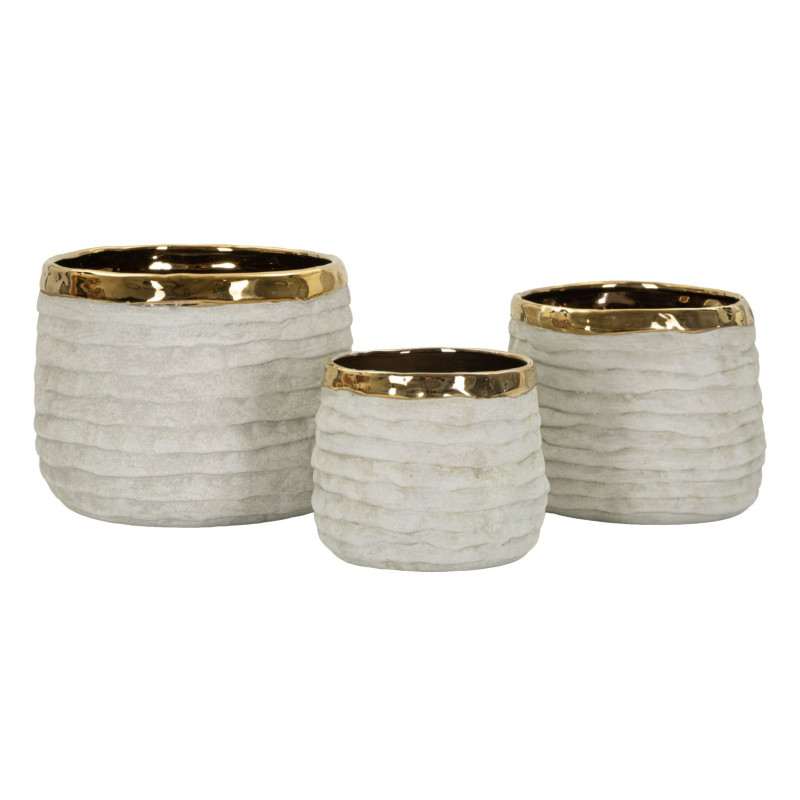 Cachepot Lima Alti Tris cm ø 23x17,5-18,5x15-15x12,5