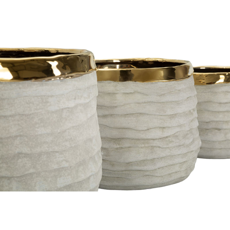Cachepot Lima Alti Tris cm ø 23x17,5-18,5x15-15x12,5