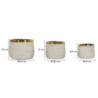 Cachepot Lima Alti Tris cm ø 23x17,5-18,5x15-15x12,5