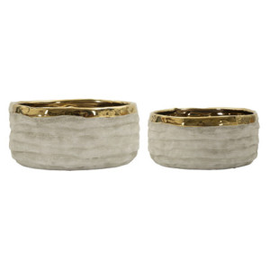 Cachepot Lima Bassi Coppia cm ø 22,5x10,5-18x8,5