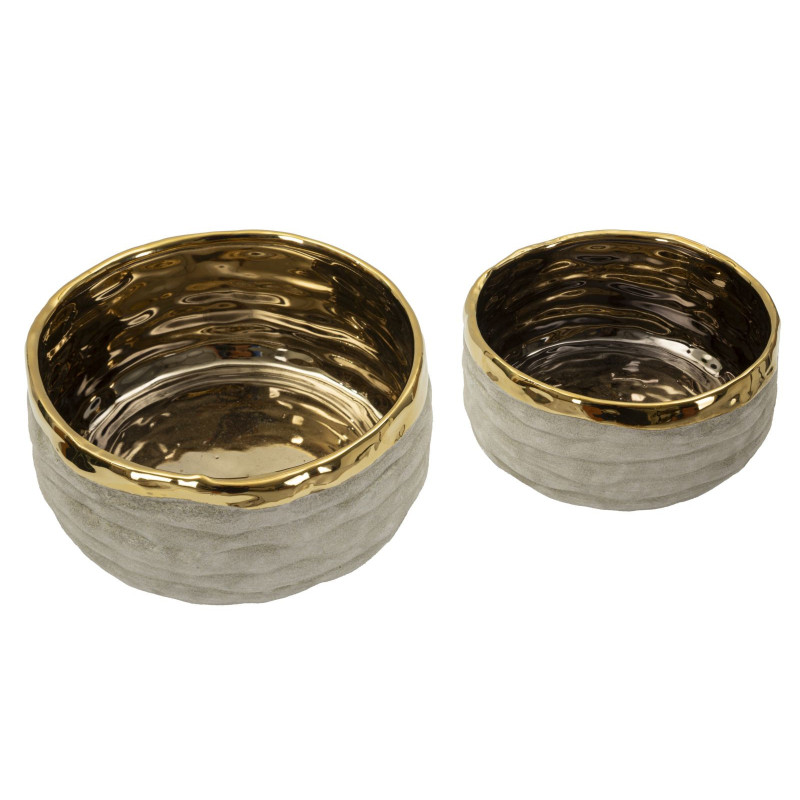 Cachepot Lima Bassi Coppia cm ø 22,5x10,5-18x8,5