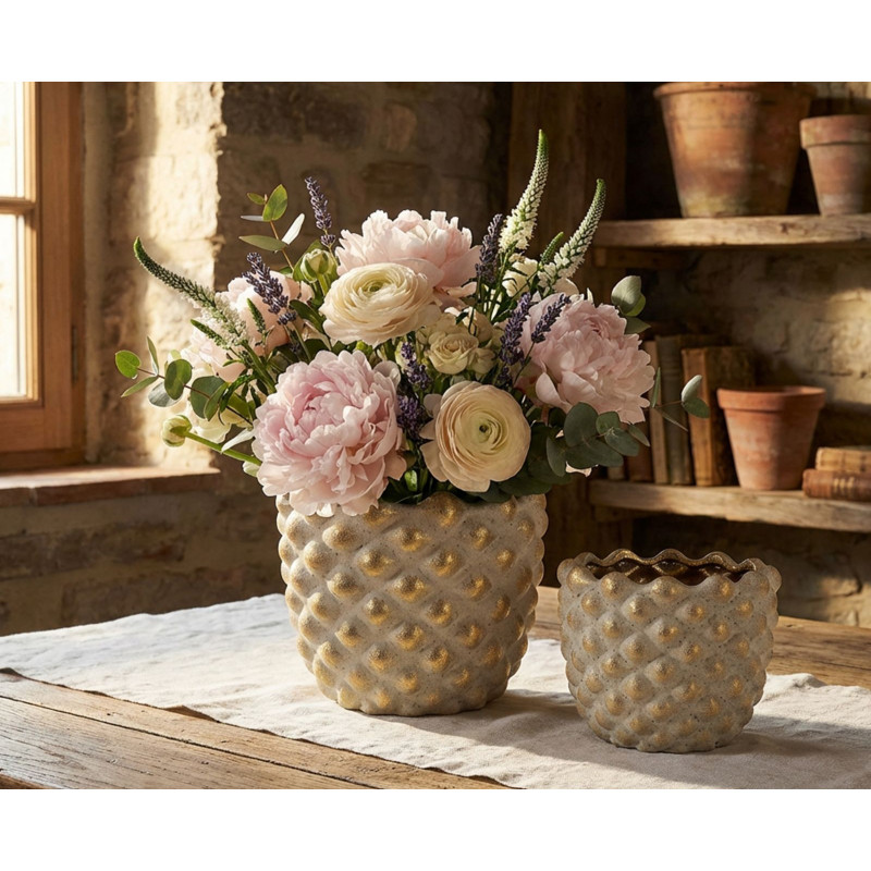 Cachepot Pepitas Coppia cm ø 23x18-18,5x15,5 (apertura cm ø 19-14)