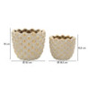 Cachepot Pepitas Coppia cm ø 23x18-18,5x15,5 (apertura cm ø 19-14)