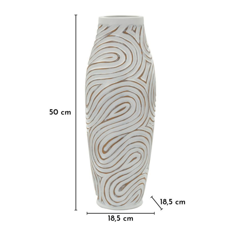 Vaso Resina Oblix cm ø 18,5x50 (apertura cm ø 9)