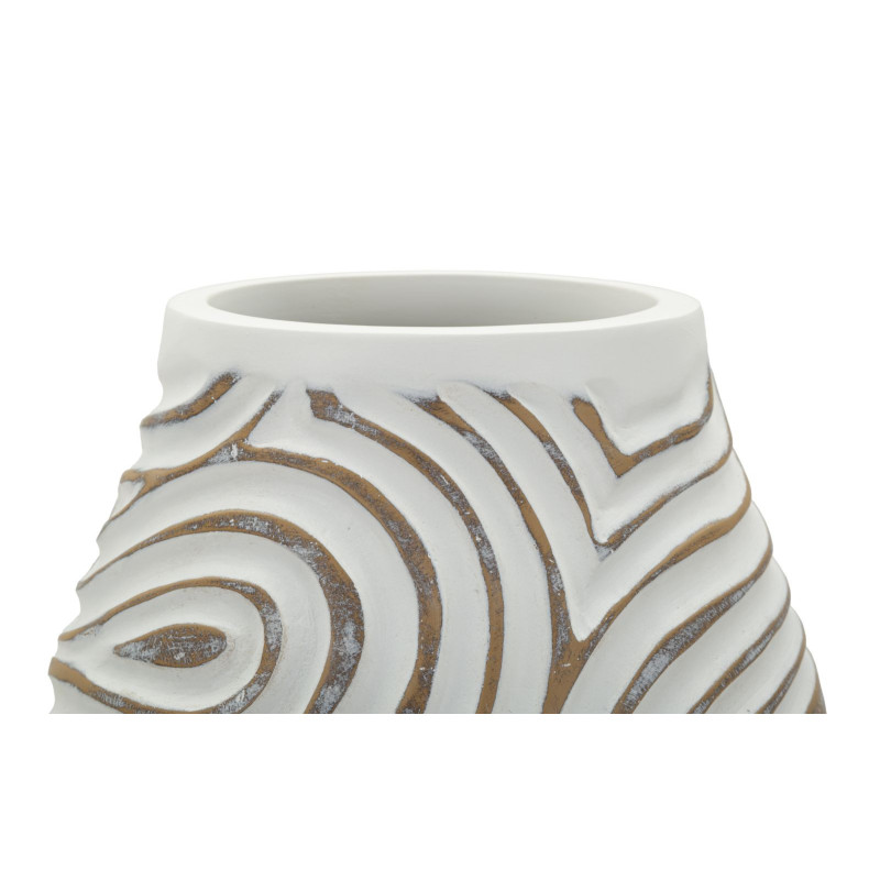Vaso Resina Oblix cm ø 19,5x35 (apertura cm ø 10,5)