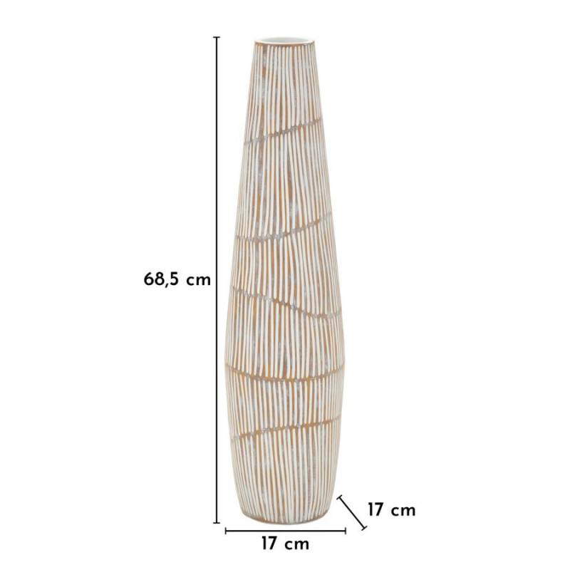 Vaso Resina Hanoi cm ø 17x68,5 (apertura cm ø 6)