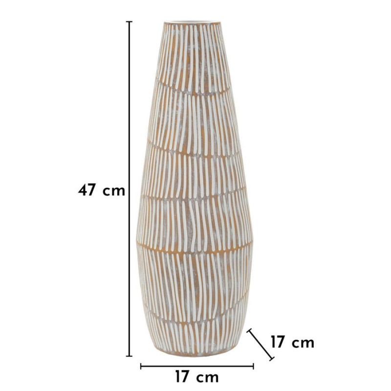 Vaso Resina Hanoi cm ø 17x47 (apertura cm ø 6)