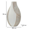 Vaso Resina Ho Chi Minh cm 29,5x13,5x50 (apertura cm 8x5)
