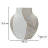 Vaso Resina Ho Chi Minh cm 35x13,5x37,5 (apertura cm 16x6)