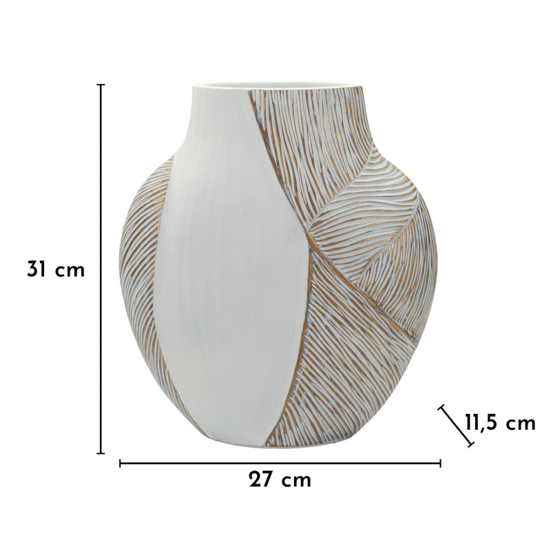 Vaso Resina Ho Chi Minh cm 27x11,5x31 (apertura cm 12x6)