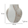 Vaso Resina Ho Chi Minh cm 27x11,5x31 (apertura cm 12x6)