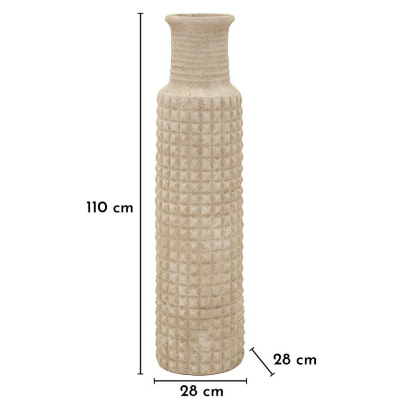 Vaso Da Esterno Sand cm ø 28x110 (apertura cm ø 18)