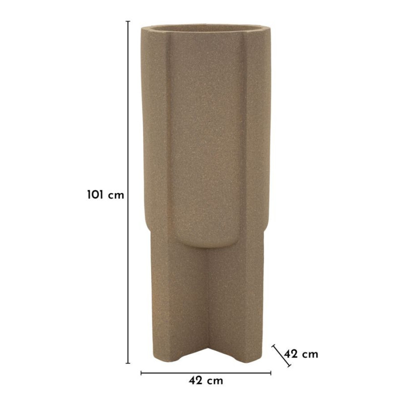 Porta Vaso Da Esterno Moai cm ø 42x101 (apertura cm ø 34)